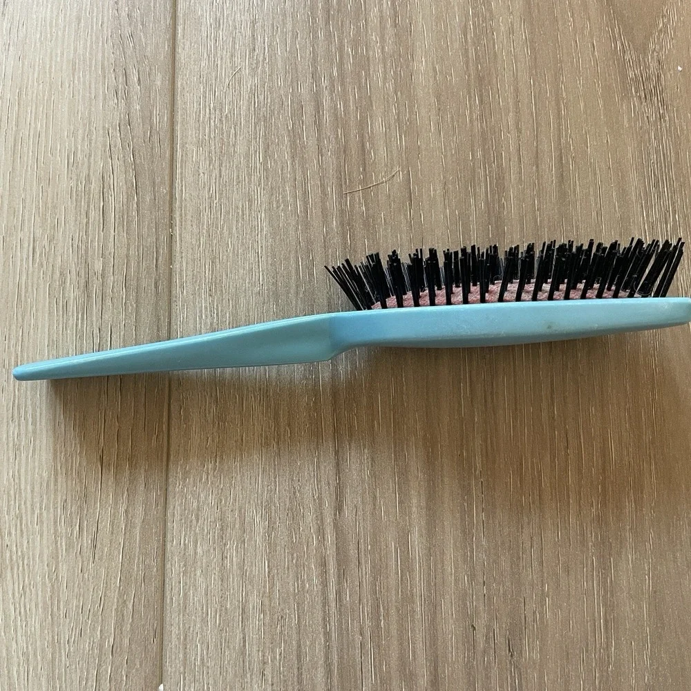 Vintage Nylon Hairbrush Blue‎ 7 Inch
